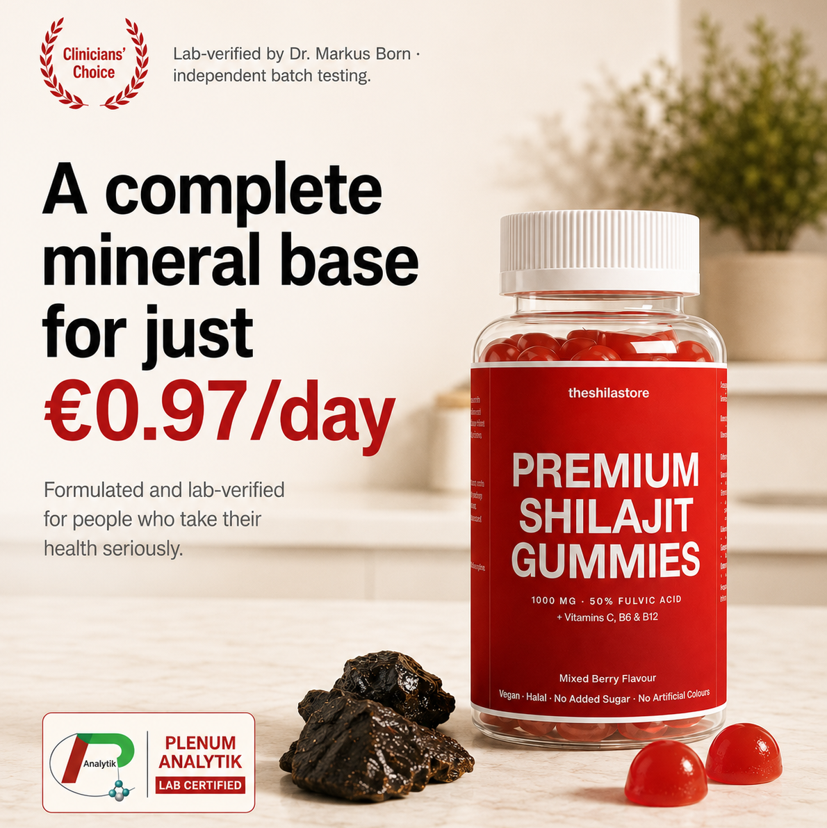 Premium Shilajit Gummies 1000mg